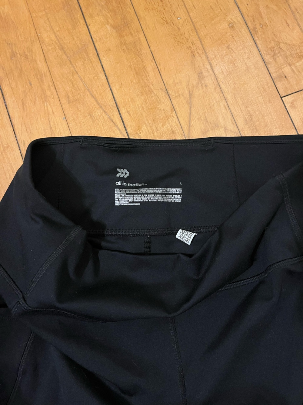 all in motion Black High-Waist Performance shorts